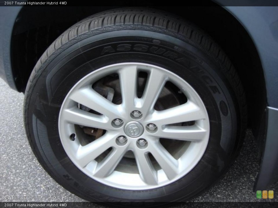 2007 Toyota Highlander Hybrid 4WD Wheel and Tire Photo #46623214