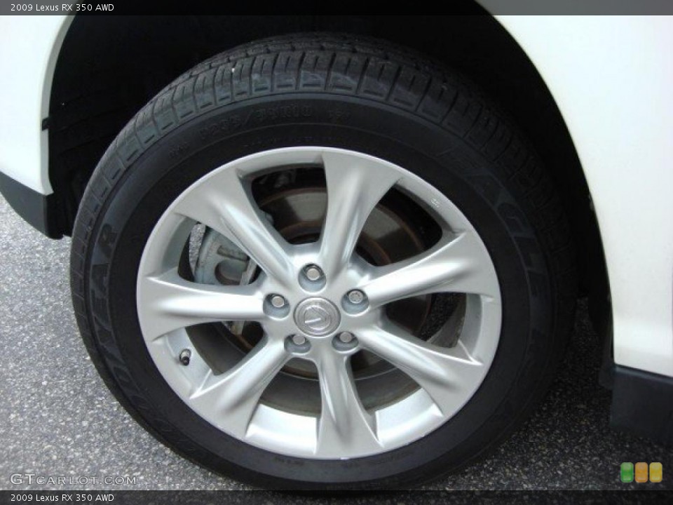 2009 Lexus RX 350 AWD Wheel and Tire Photo #46642475