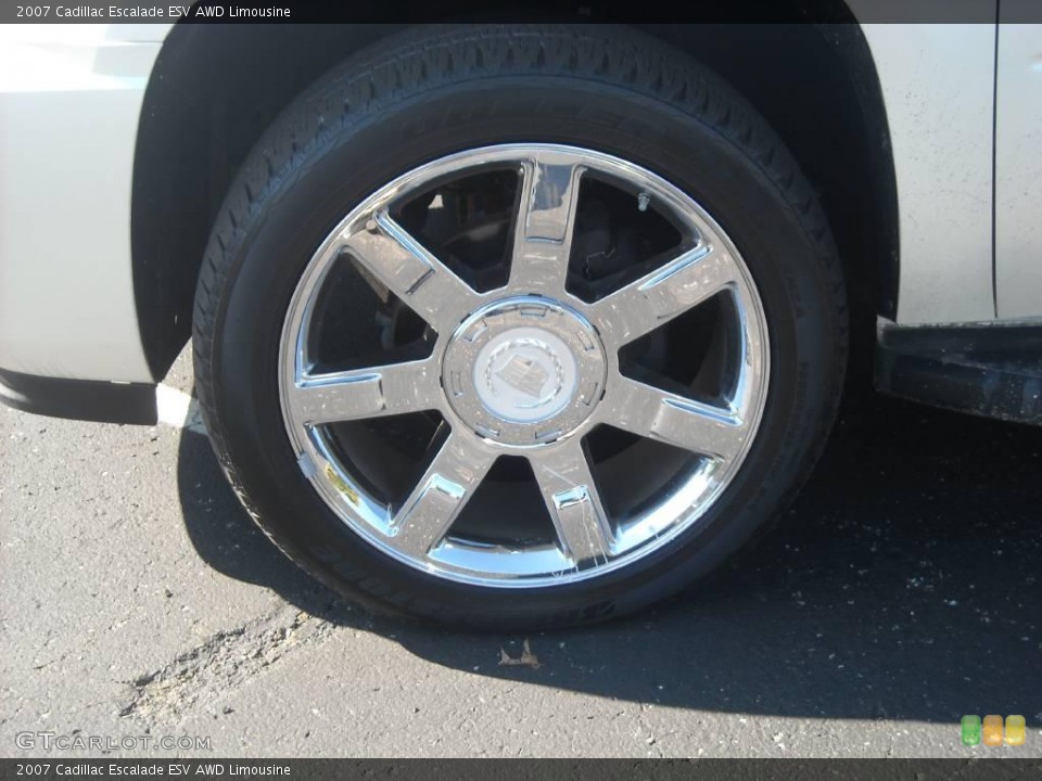 2007 Cadillac Escalade ESV AWD Limousine Wheel and Tire Photo #46642880
