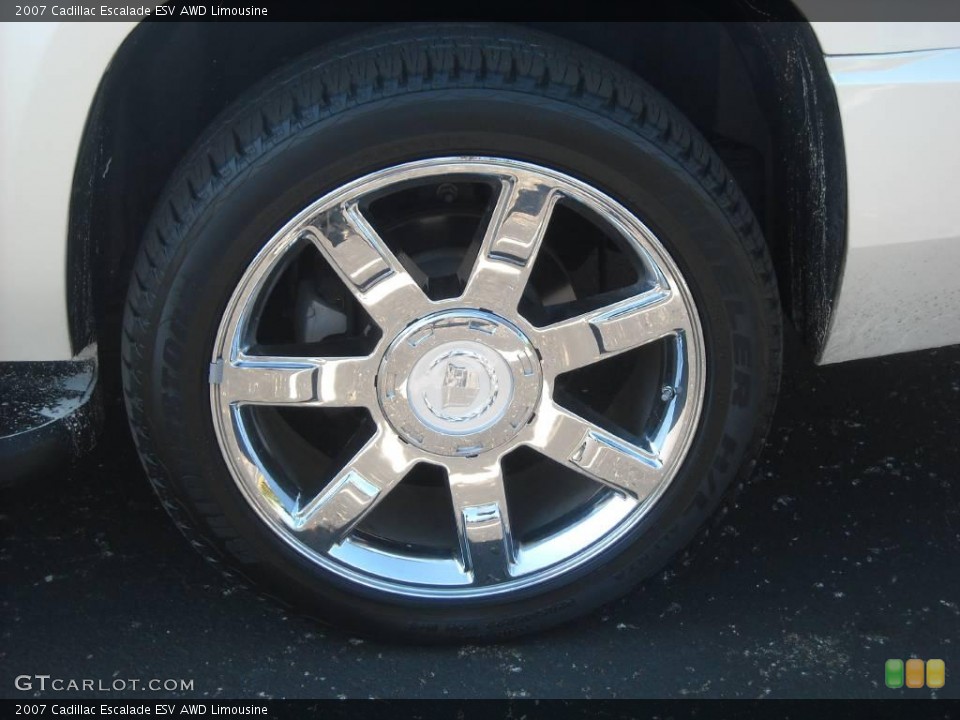 2007 Cadillac Escalade ESV AWD Limousine Wheel and Tire Photo #46642883