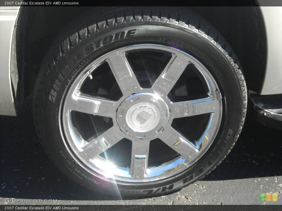 2007 Cadillac Escalade ESV AWD Limousine Wheel and Tire Photo #46642886