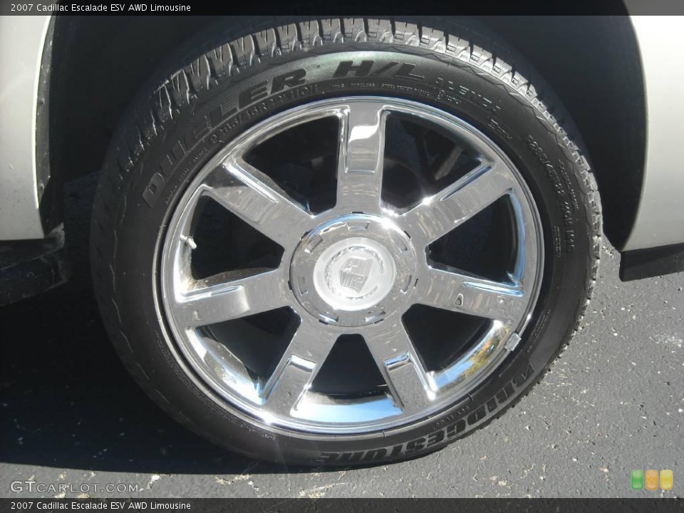 2007 Cadillac Escalade ESV AWD Limousine Wheel and Tire Photo #46642889