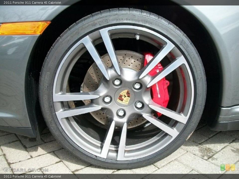 2011 Porsche 911 Carrera 4S Cabriolet Wheel and Tire Photo #46650347
