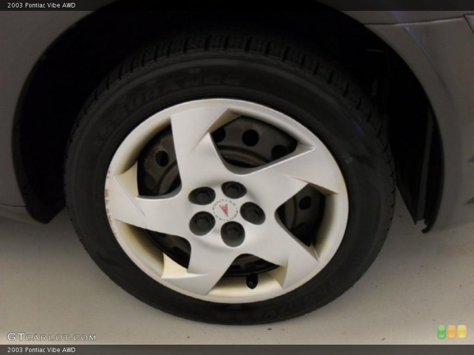 2003 Pontiac Vibe AWD Wheel and Tire Photo #46650827