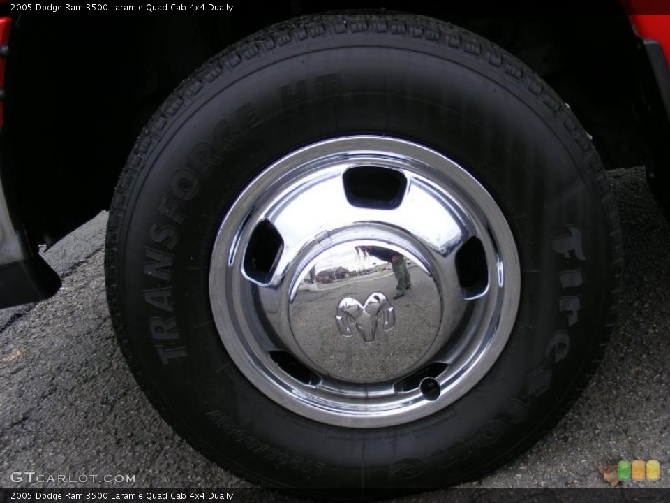 2005 Dodge Ram 3500 Laramie Quad Cab 4x4 Dually Wheel and Tire Photo #46651958