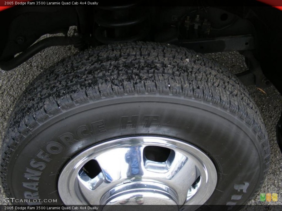 2005 Dodge Ram 3500 Laramie Quad Cab 4x4 Dually Wheel and Tire Photo #46651961