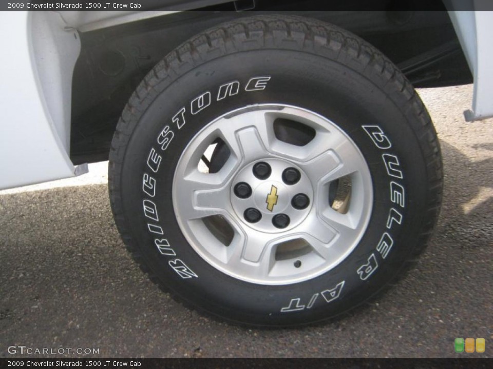 2009 Chevrolet Silverado 1500 LT Crew Cab Wheel and Tire Photo #46652663