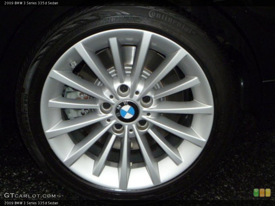 2009 BMW 3 Series 335d Sedan Wheel and Tire Photo #46661966