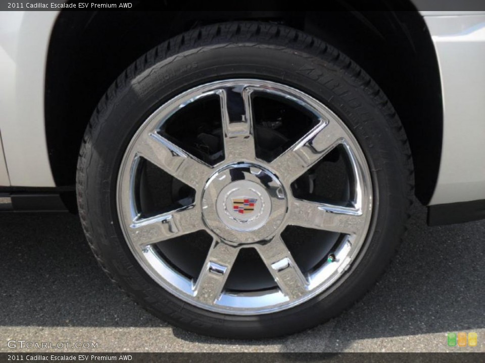 2011 Cadillac Escalade ESV Premium AWD Wheel and Tire Photo #46664486