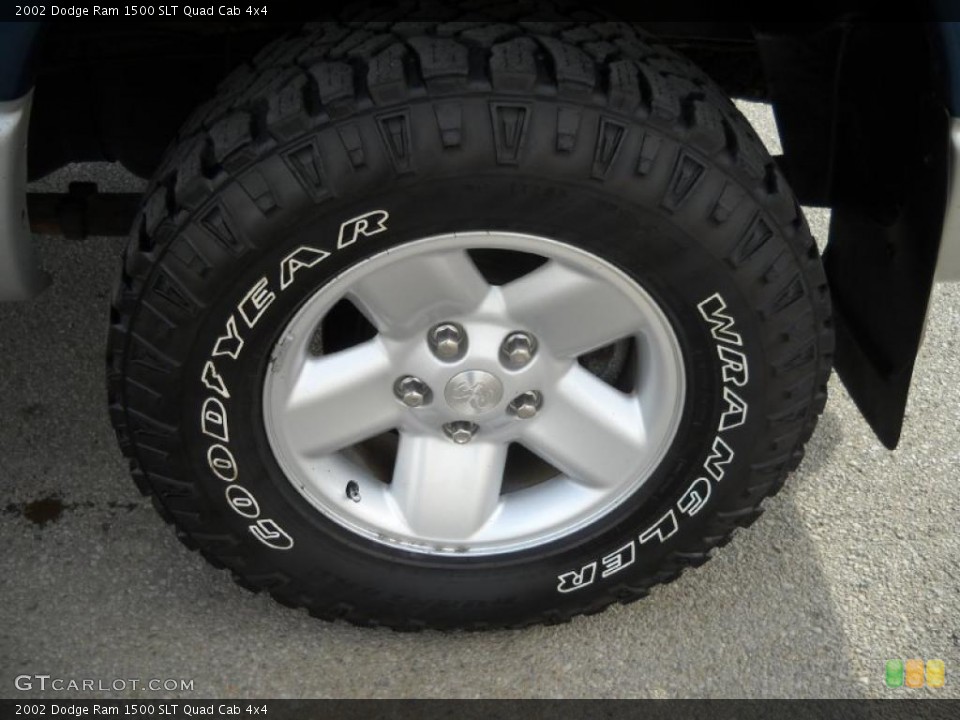 2002 Dodge Ram 1500 SLT Quad Cab 4x4 Wheel and Tire Photo #46665677