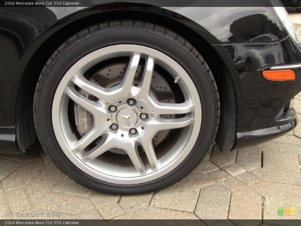 2009 Mercedes-Benz CLK 550 Cabriolet Wheel and Tire Photo #46665821