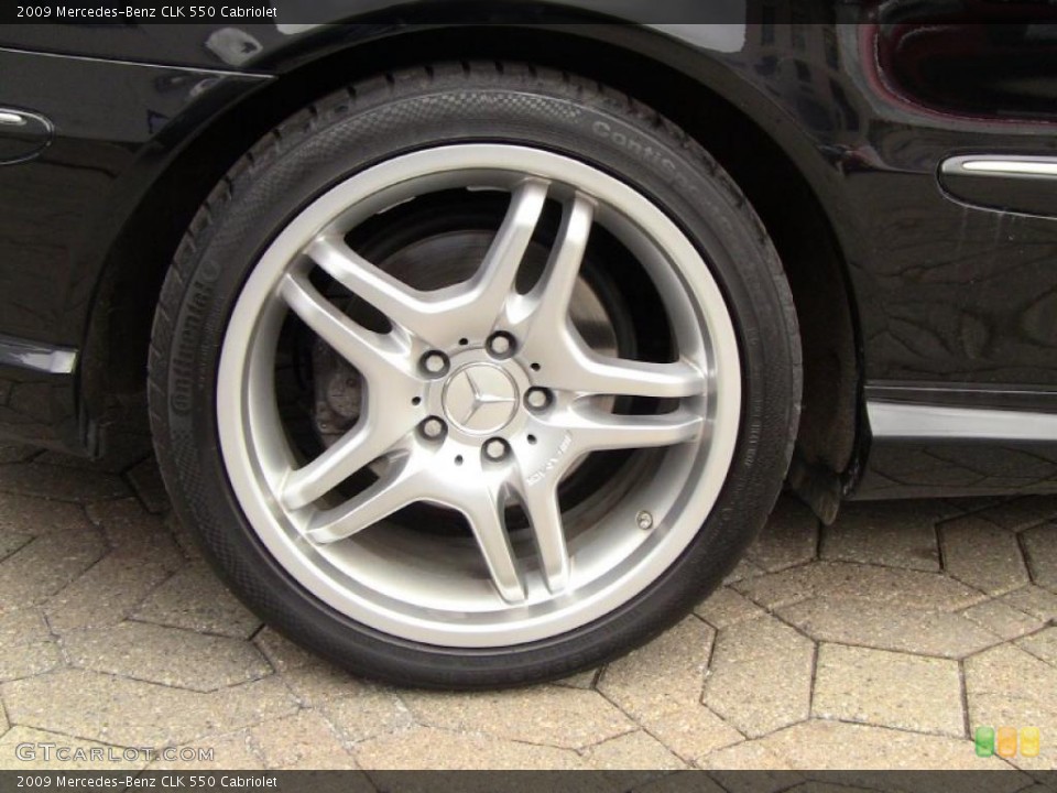 2009 Mercedes-Benz CLK 550 Cabriolet Wheel and Tire Photo #46665839