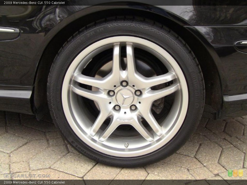 2009 Mercedes-Benz CLK 550 Cabriolet Wheel and Tire Photo #46665854