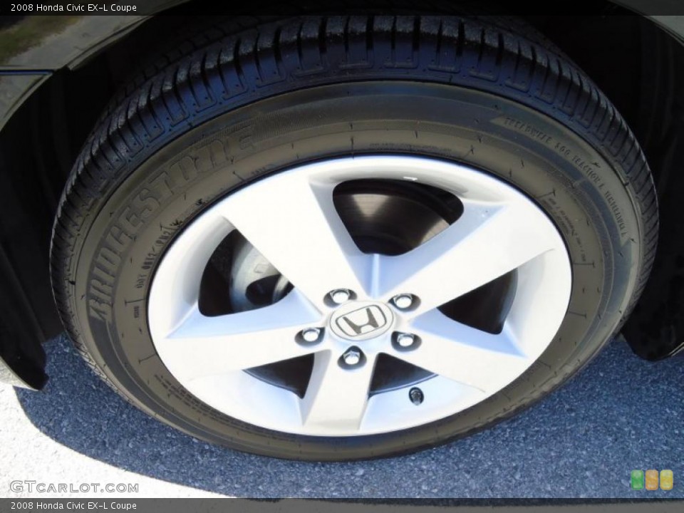 2008 Honda Civic EX-L Coupe Wheel and Tire Photo #46669187