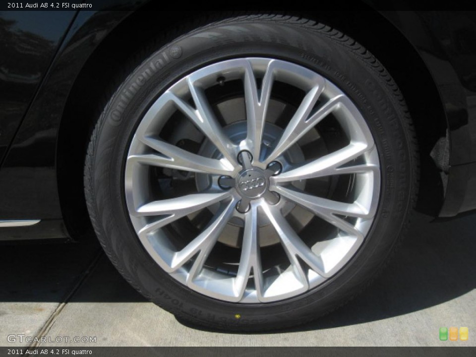 2011 Audi A8 4.2 FSI quattro Wheel and Tire Photo #46670402