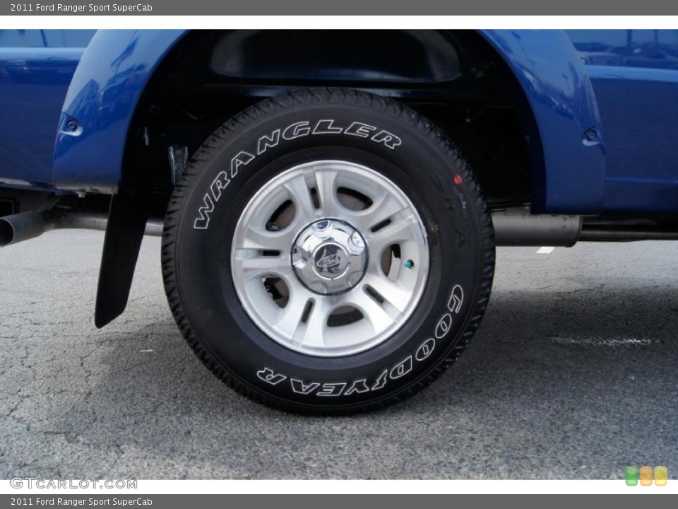 2011 Ford Ranger Sport SuperCab Wheel and Tire Photo #46674008