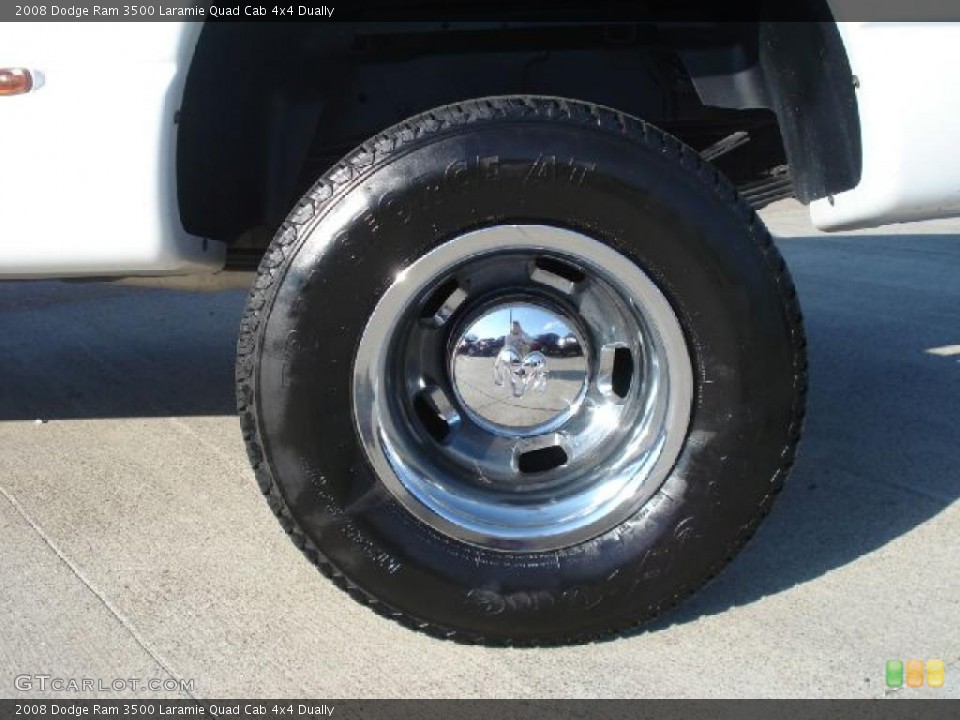 2008 Dodge Ram 3500 Laramie Quad Cab 4x4 Dually Wheel and Tire Photo #46682195