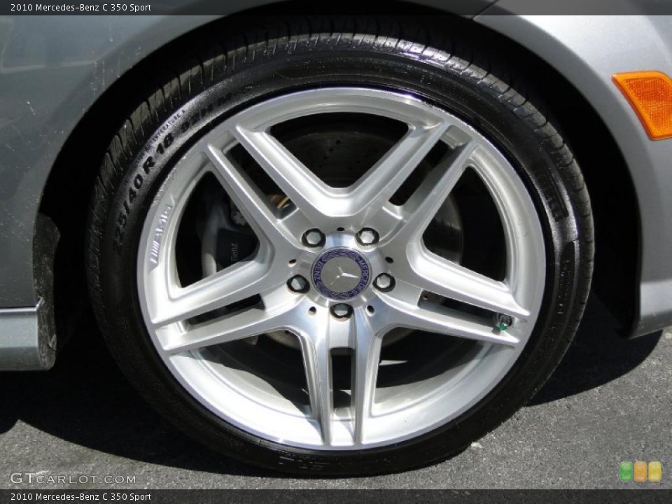 2010 Mercedes-Benz C 350 Sport Wheel and Tire Photo #46685975