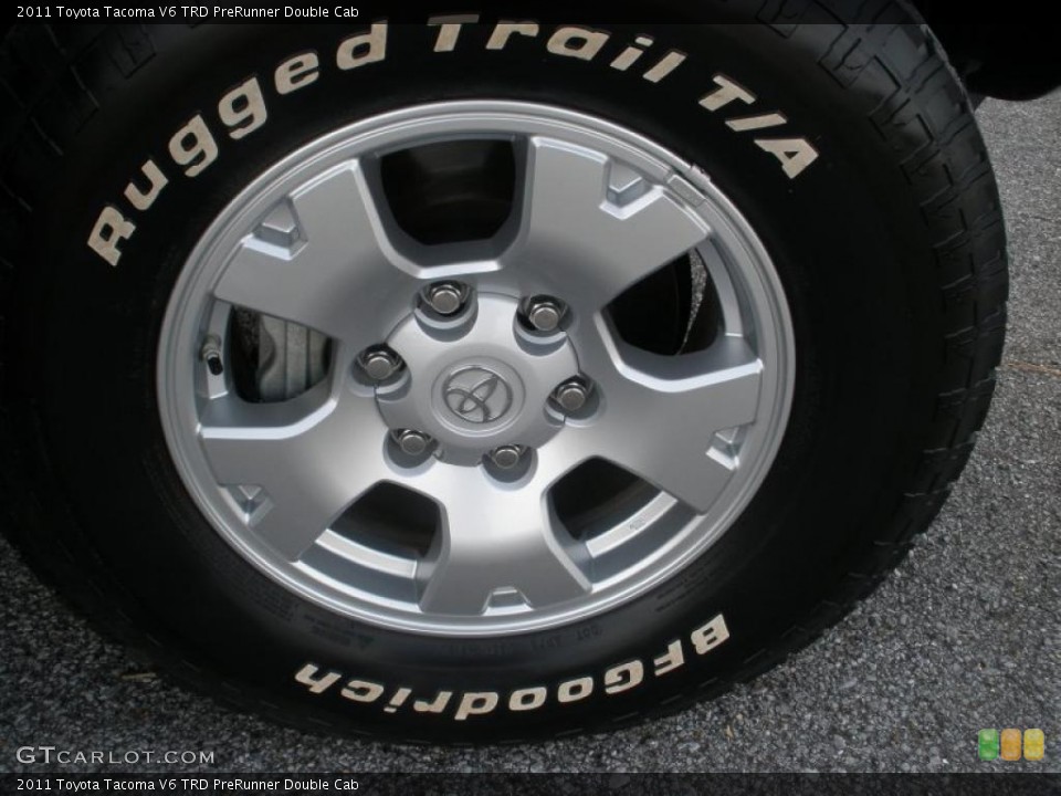 2011 Toyota Tacoma V6 TRD PreRunner Double Cab Wheel and Tire Photo #46686245