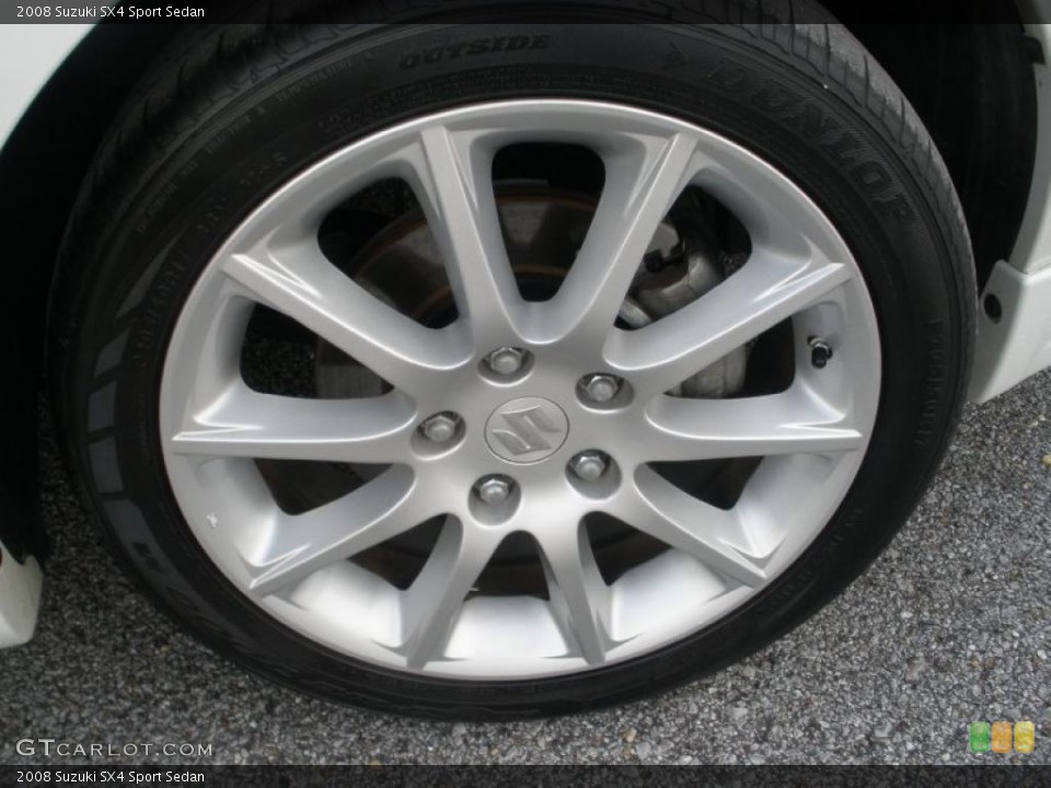 2008 Suzuki SX4 Sport Sedan Wheel and Tire Photo #46687517