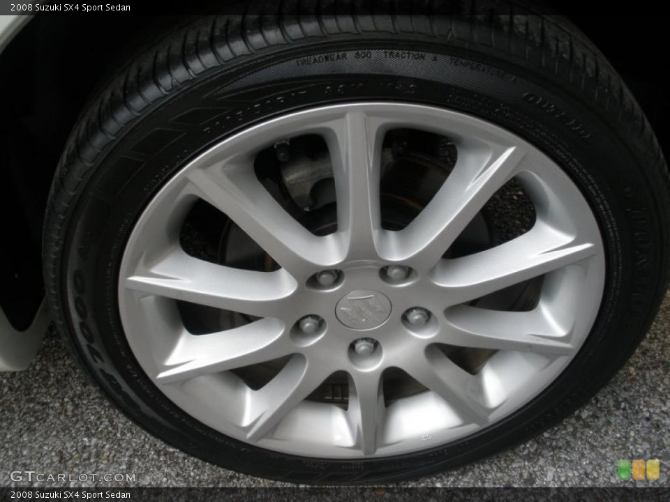 2008 Suzuki SX4 Sport Sedan Wheel and Tire Photo #46687580