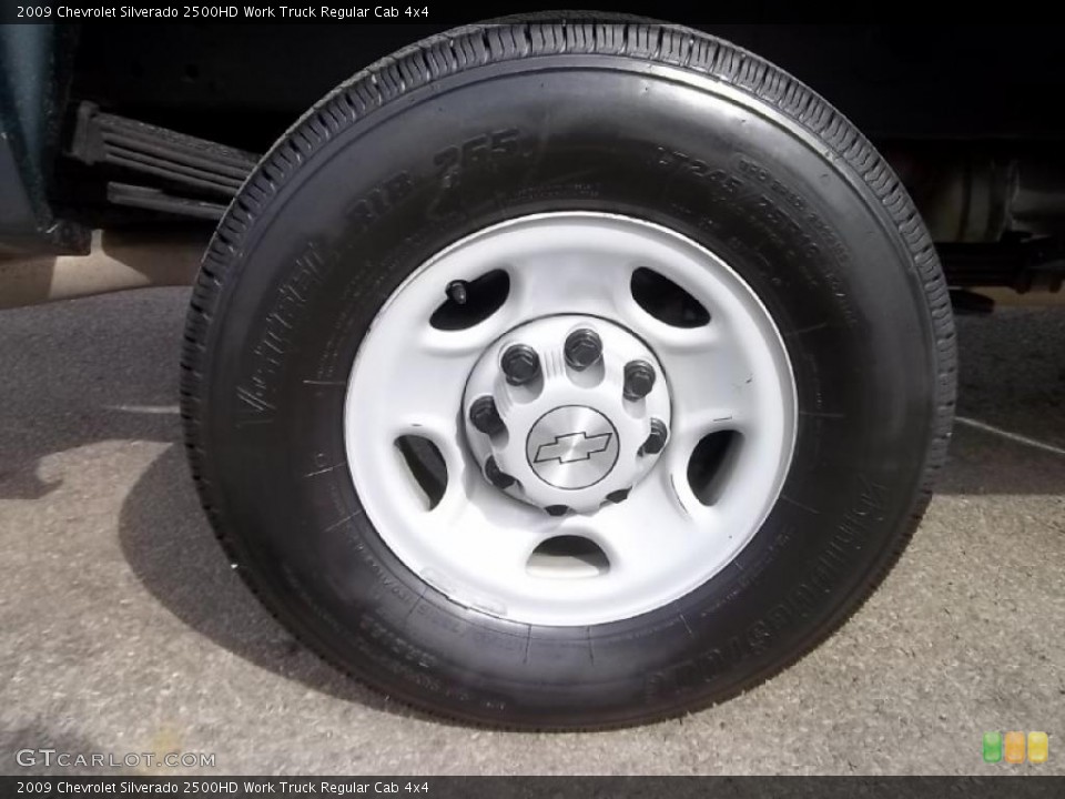 2009 Chevrolet Silverado 2500HD Work Truck Regular Cab 4x4 Wheel and Tire Photo #46688576