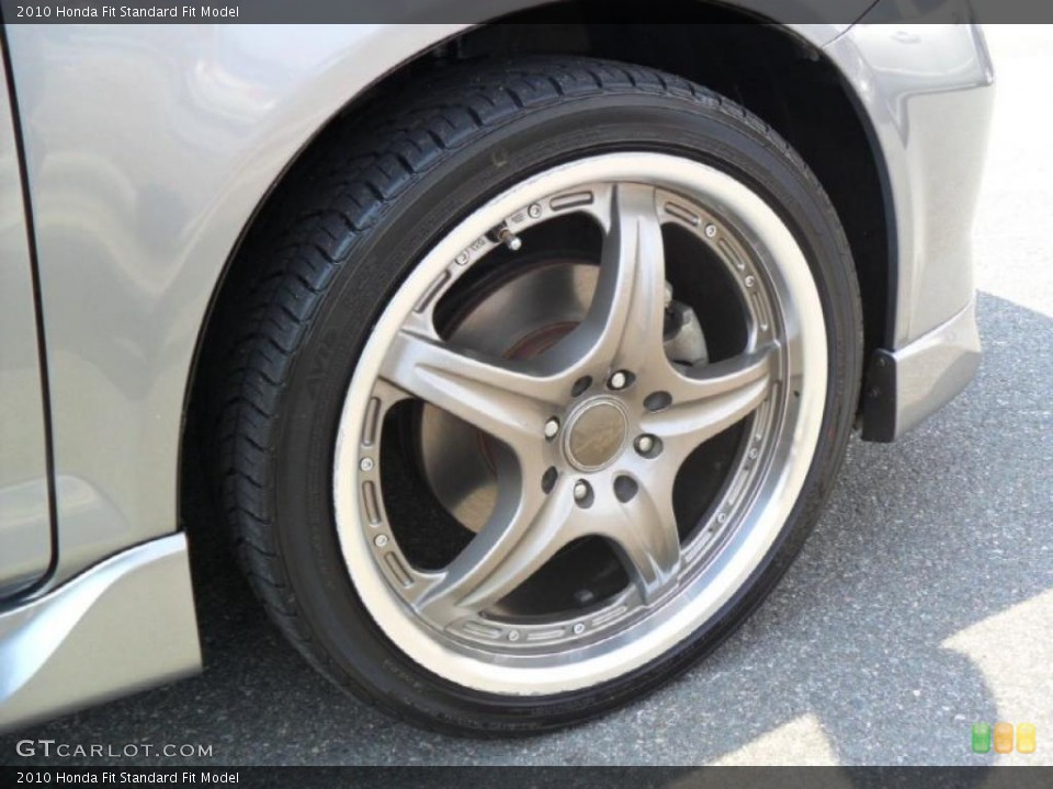 2010 Honda Fit Custom Wheel and Tire Photo #46691543