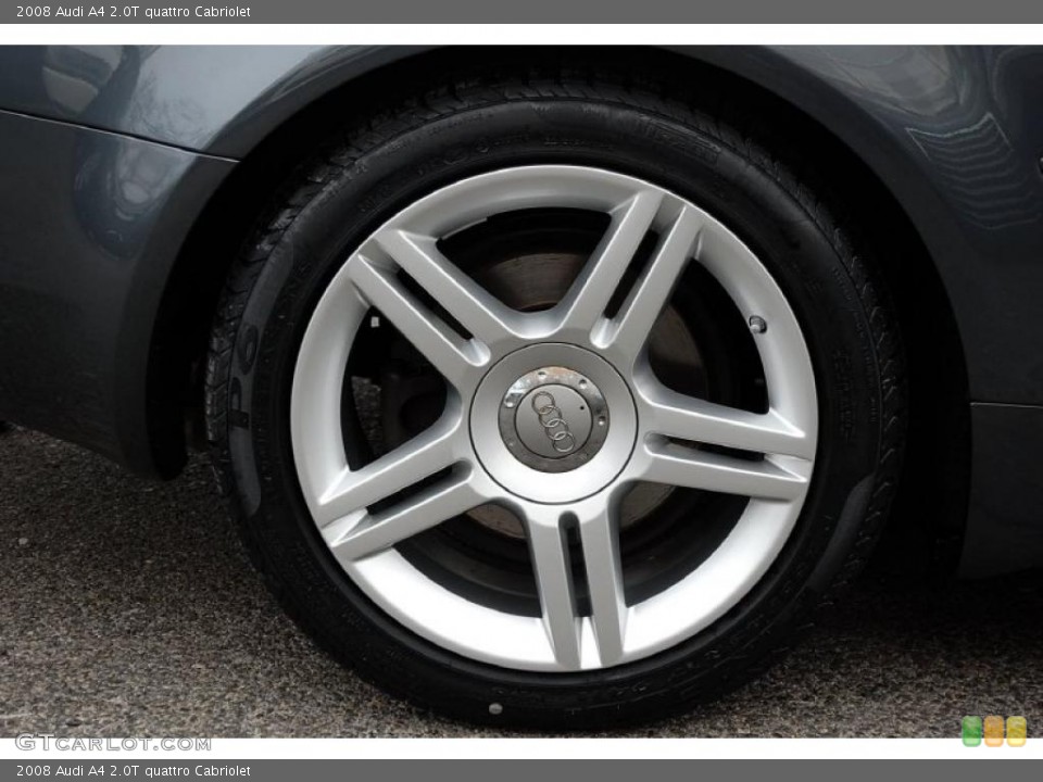 2008 Audi A4 2.0T quattro Cabriolet Wheel and Tire Photo #46698429