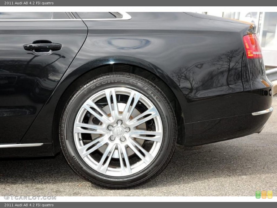2011 Audi A8 4.2 FSI quattro Wheel and Tire Photo #46698900