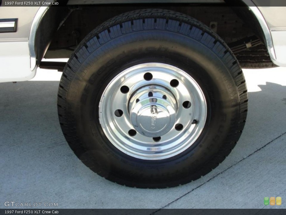 1997 Ford F250 XLT Crew Cab Wheel and Tire Photo #46701207