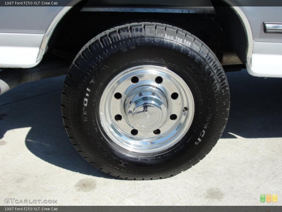 1997 Ford F250 XLT Crew Cab Wheel and Tire Photo #46701219