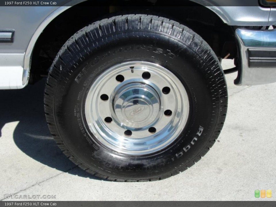 1997 Ford F250 XLT Crew Cab Wheel and Tire Photo #46701228