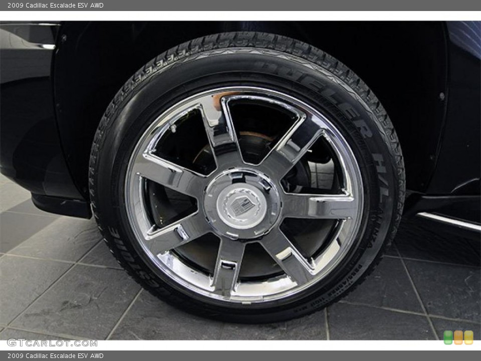 2009 Cadillac Escalade ESV AWD Wheel and Tire Photo #46705449