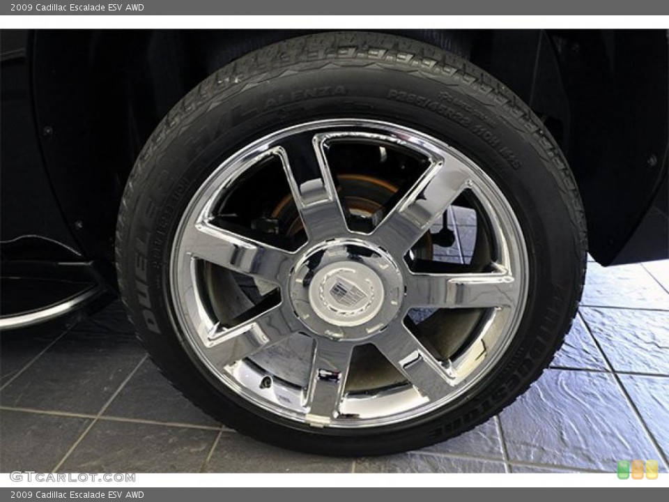 2009 Cadillac Escalade ESV AWD Wheel and Tire Photo #46705467