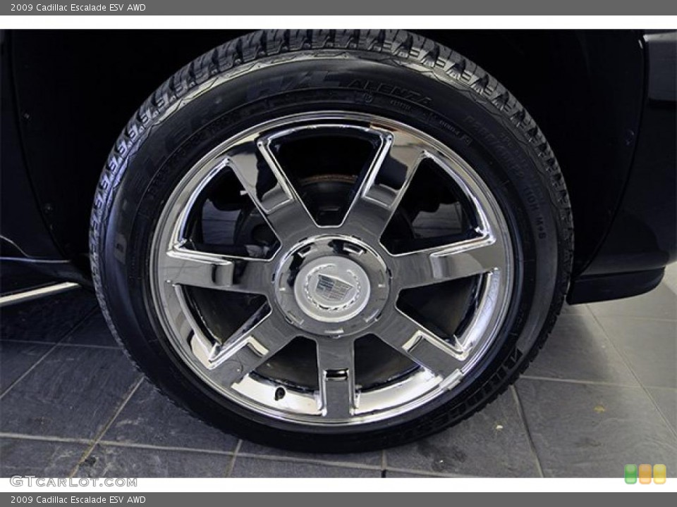 2009 Cadillac Escalade ESV AWD Wheel and Tire Photo #46705500