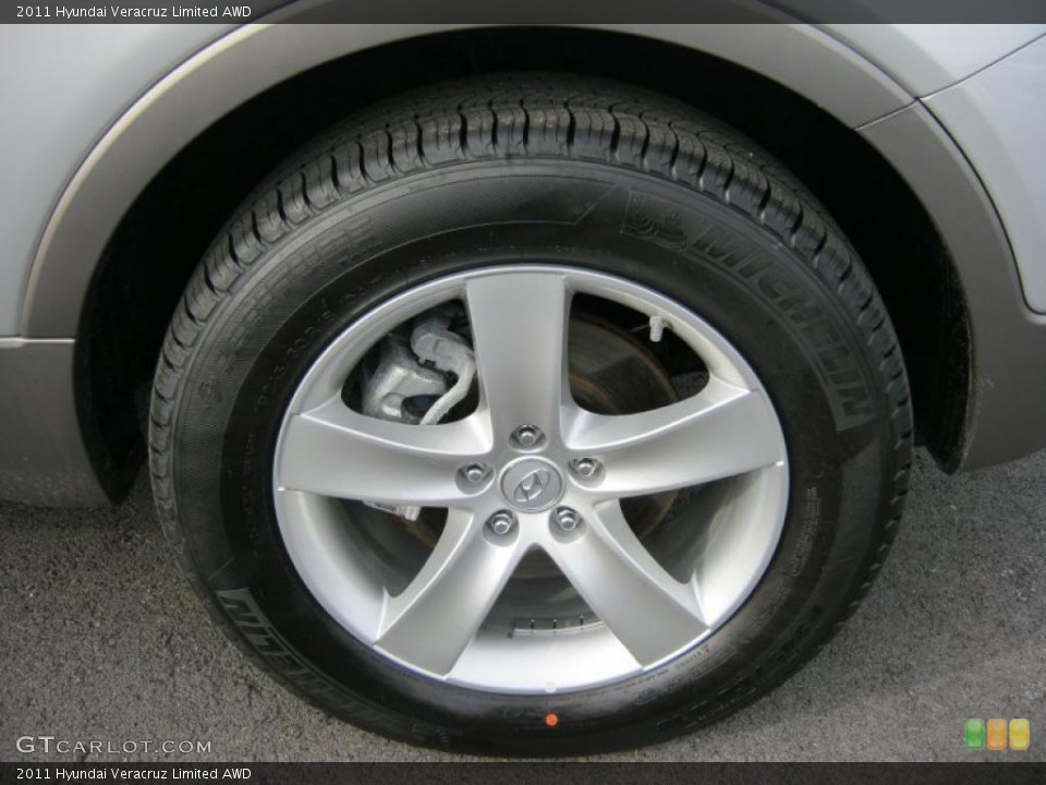 2011 Hyundai Veracruz Limited AWD Wheel and Tire Photo #46710672