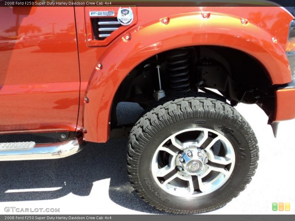 2008 Ford F250 Super Duty Harley Davidson Crew Cab 4x4 Wheel and Tire Photo #46716039