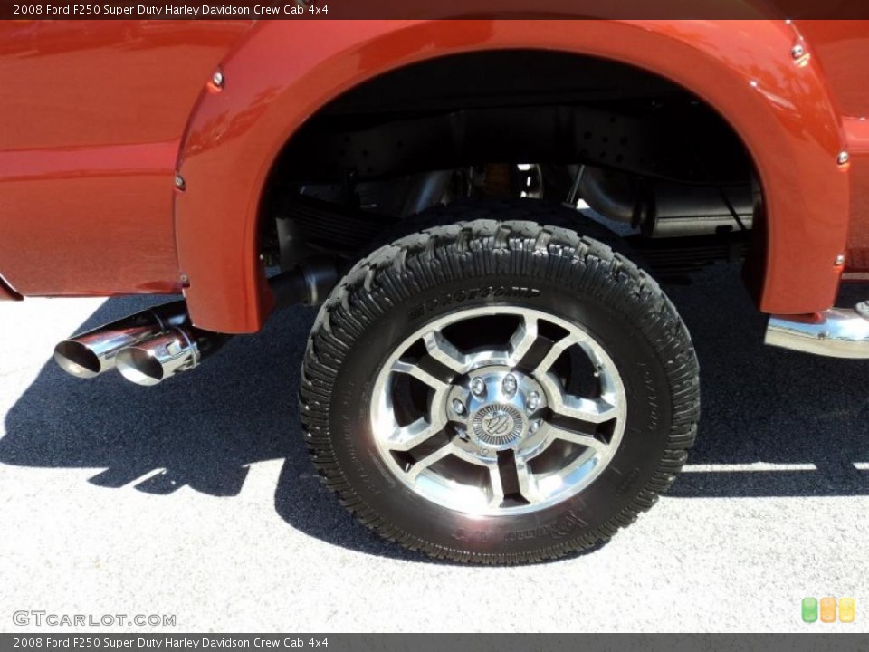 2008 Ford F250 Super Duty Harley Davidson Crew Cab 4x4 Wheel and Tire Photo #46716054