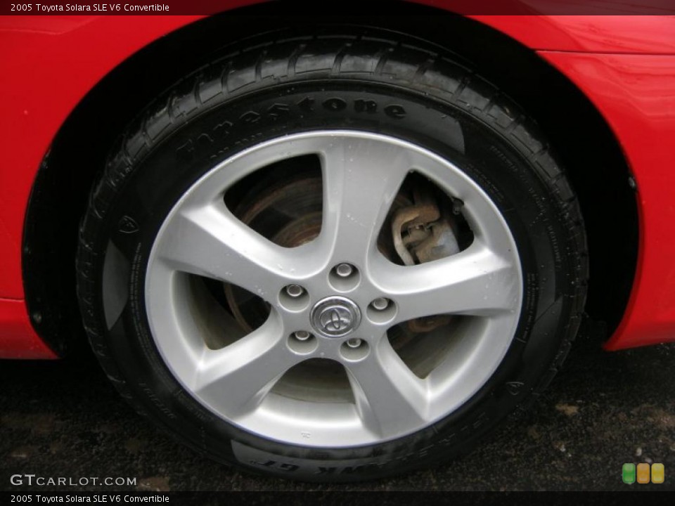 2005 Toyota Solara SLE V6 Convertible Wheel and Tire Photo #46716885