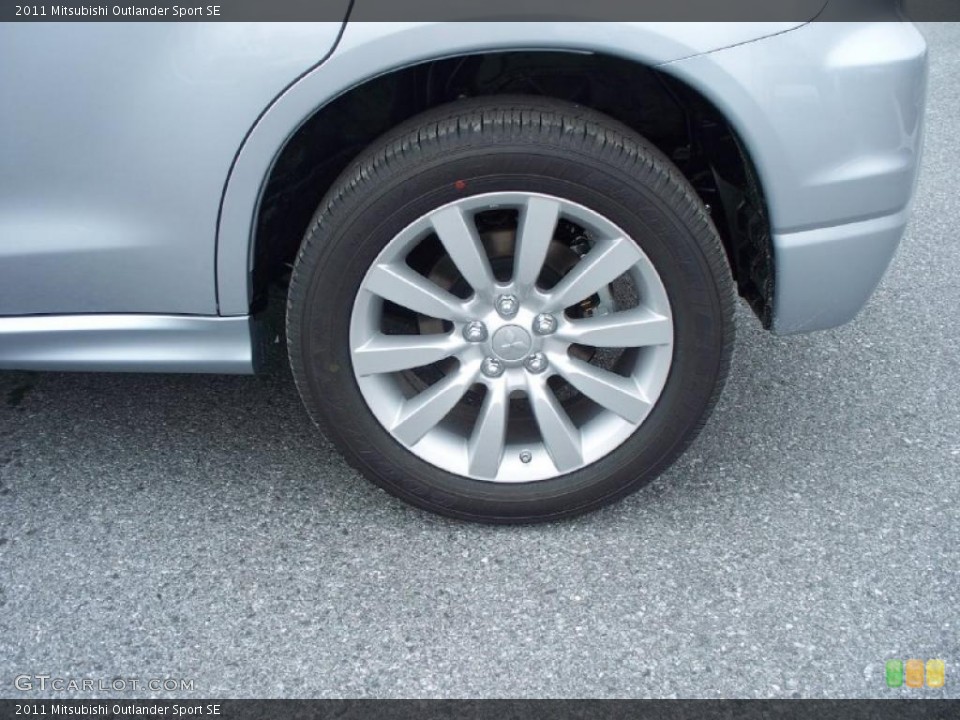 2011 Mitsubishi Outlander Sport SE Wheel and Tire Photo #46718610