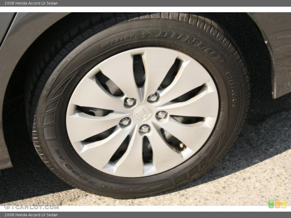 2008 Honda Accord LX Sedan Wheel and Tire Photo #46728078