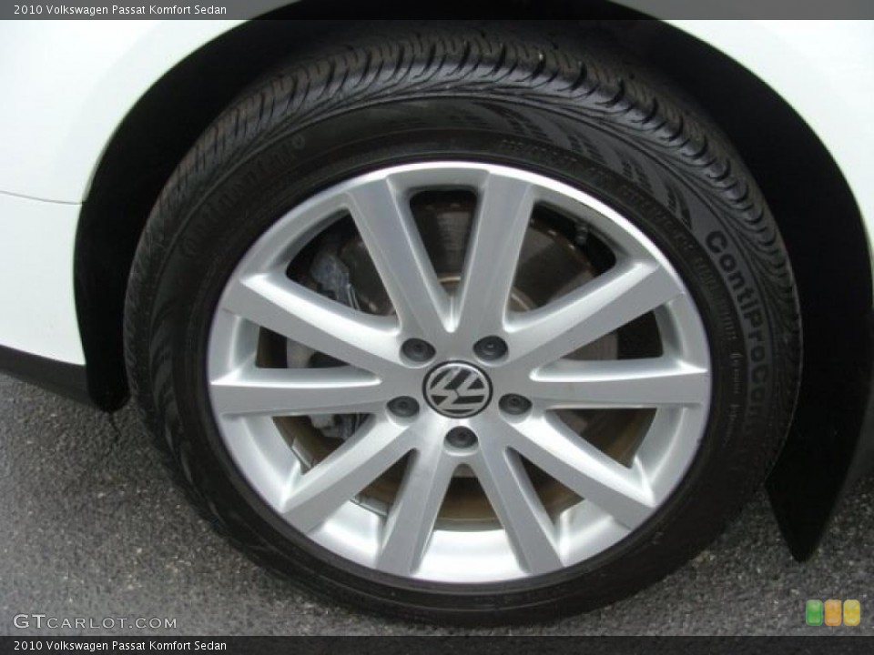 2010 Volkswagen Passat Komfort Sedan Wheel and Tire Photo #46736982