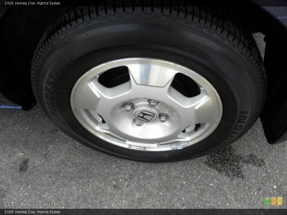 2005 Honda Civic Hybrid Sedan Wheel and Tire Photo #46737910