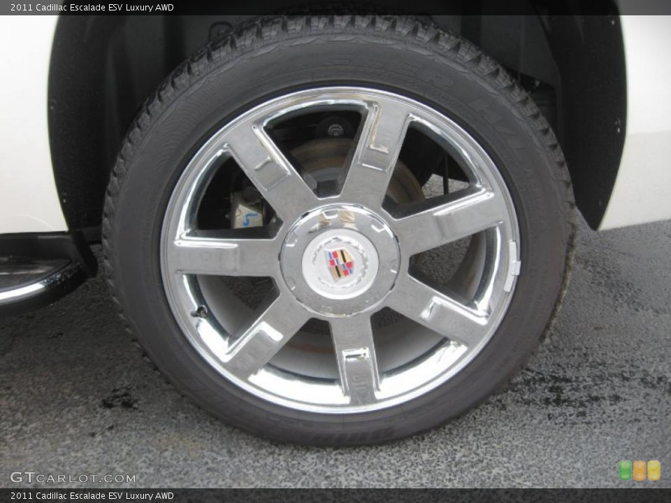 2011 Cadillac Escalade ESV Luxury AWD Wheel and Tire Photo #46743562