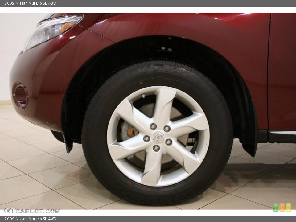 2009 Nissan Murano SL AWD Wheel and Tire Photo #46755132
