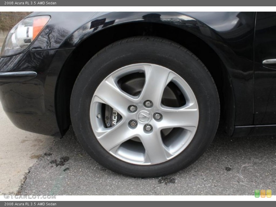 2008 Acura RL 3.5 AWD Sedan Wheel and Tire Photo #46755795