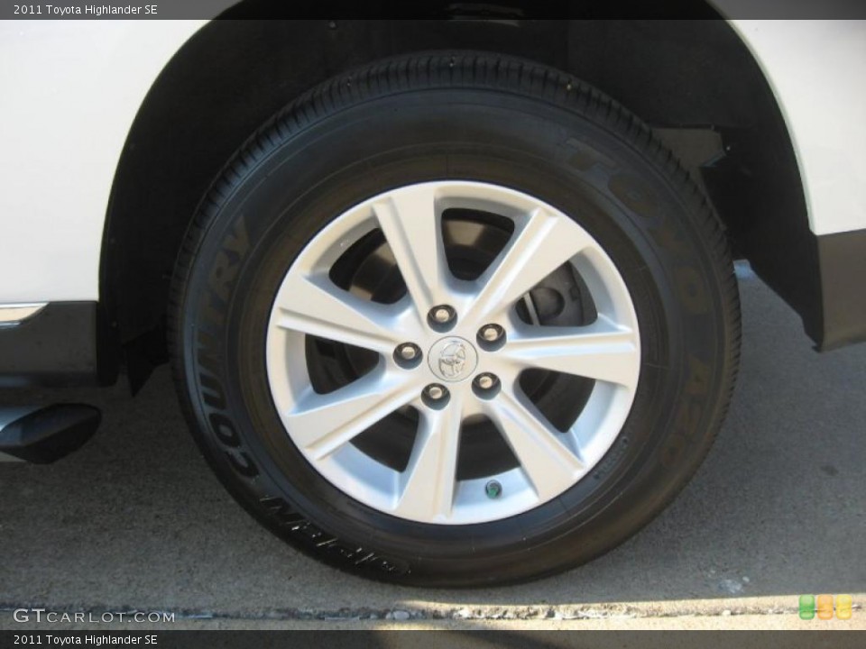 2011 Toyota Highlander SE Wheel and Tire Photo #46755927