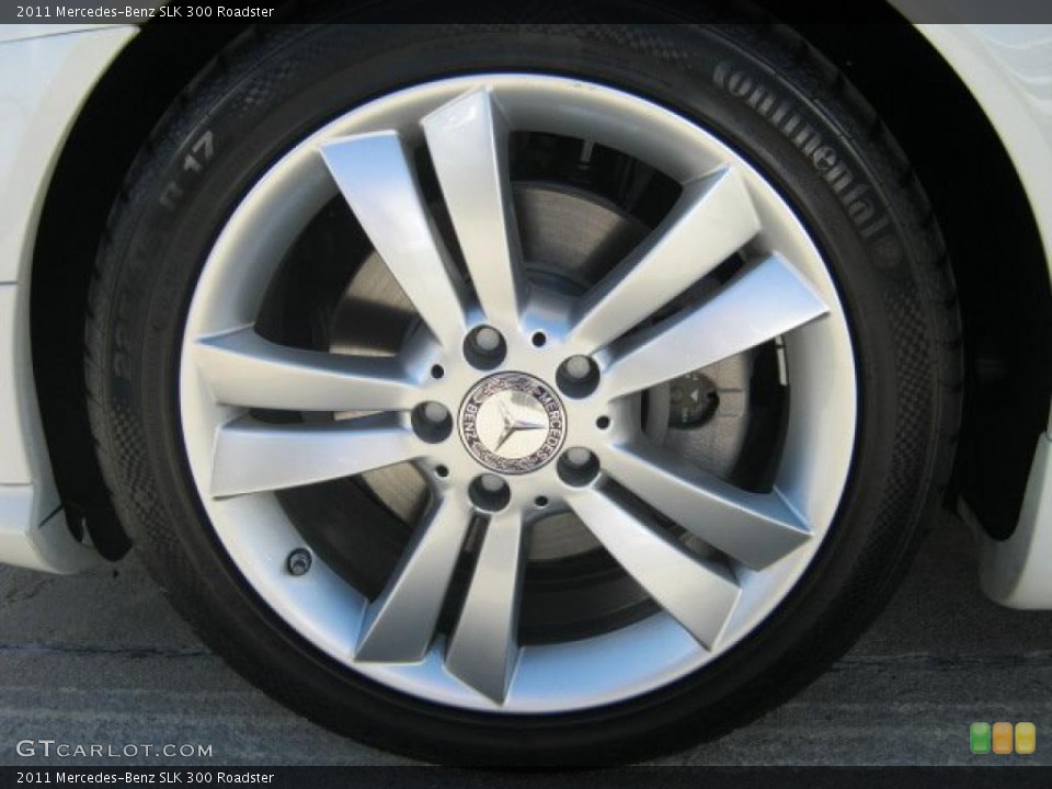2011 Mercedes-Benz SLK 300 Roadster Wheel and Tire Photo #46757859