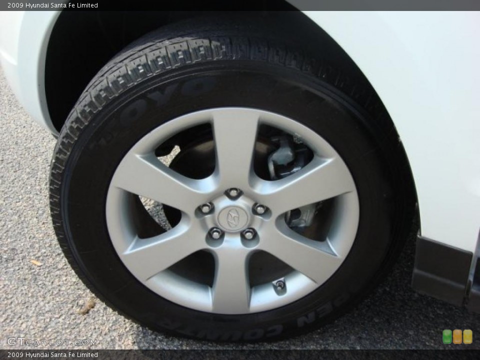 2009 Hyundai Santa Fe Limited Wheel and Tire Photo #46761858