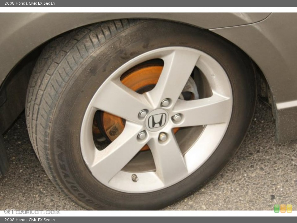 2008 Honda Civic EX Sedan Wheel and Tire Photo #46765749